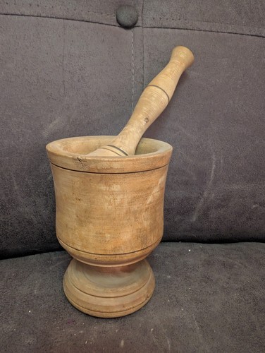 Vintage wooden pestle and - pestle,