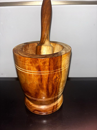 Handmade wooden pestle - wooden,