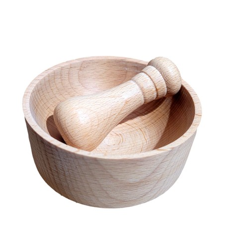 Natural wood pestle and - natural,