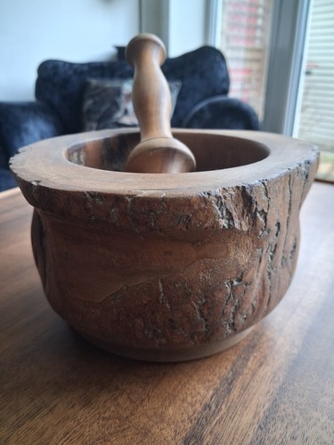 Vintage wooden pestle and - wooden,
