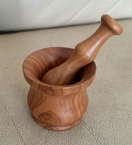 Handmade wooden mortar - mortar, &