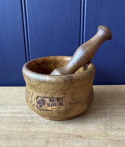 Olive wood wooden pestle - wood,