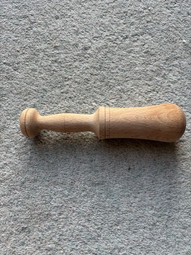 Vintage wooden pestle turned - vintage,