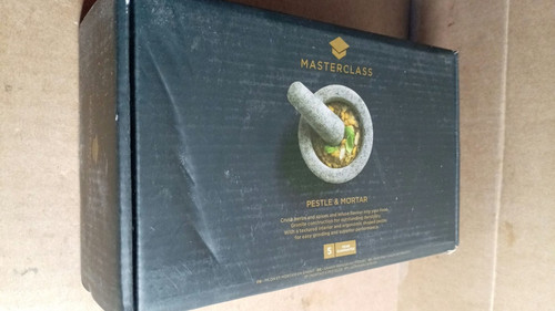 Mortar and pestle set granite - mortar,