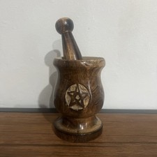 Handmade mangowood pentagram