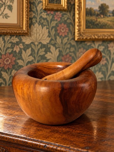 Vintage hand carved turned - vintage, hand-carved/turned