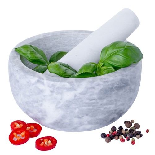 Marble pestle mortar bowl - mortar,