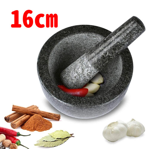Large mortar pestle polished - &,