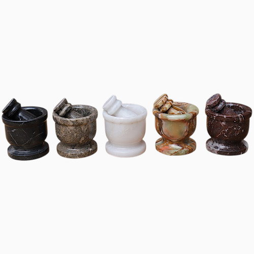 Marble mortar and pestle 5 - marble,
