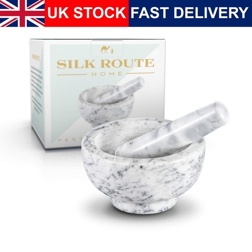 Marble mortar and pestle set - marble,