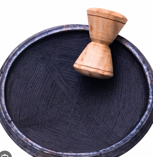 Black stone mortar light - mortar, &