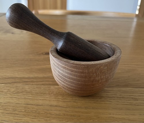 Wych elm wood pestle - pestle, mortar