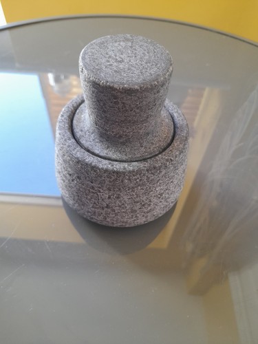 Granite pestle mortar set - pestle,