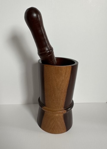 Wooden pestle mortar - wooden,