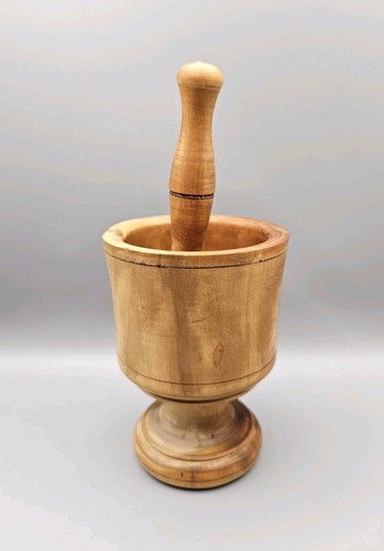 Vintage wooden mortar and - vintage,