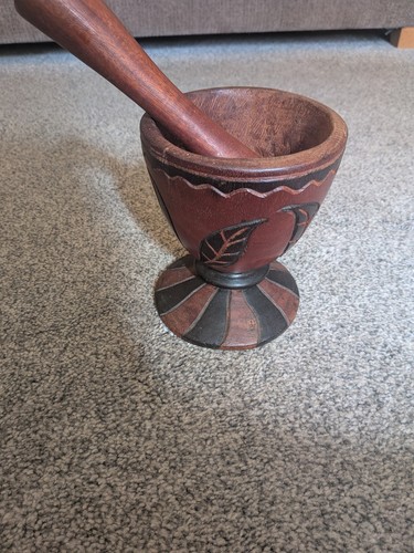 Vintage hand carved - carved, wooden