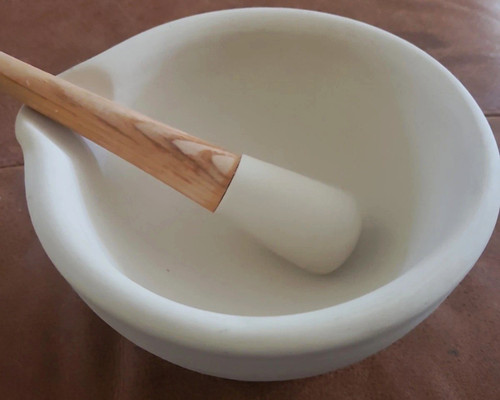 Mortar and pestle acid - acid, proof