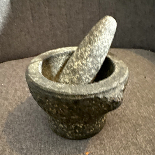Granite mortar pestle - mortar, set