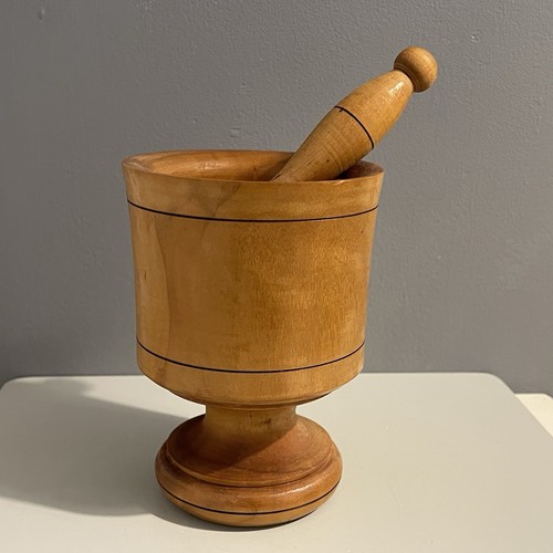 Vintage solid wood pestle - wood,