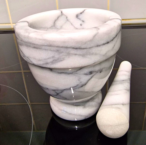 Marble mortar and - mortar,