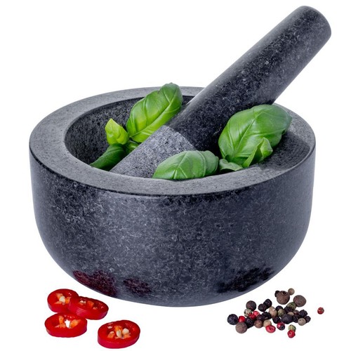 Granite pestle mortar bowl - &,
