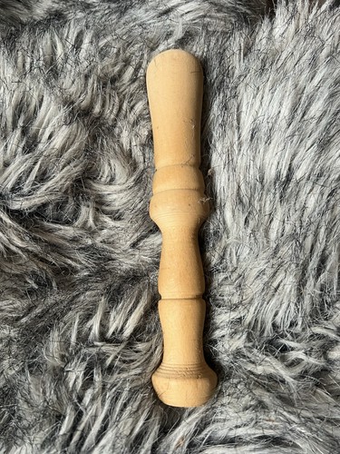 Hand turnt wooden pestle - turnt,
