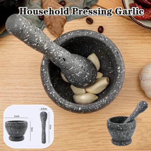 Manual mortar pestle set - mortar,