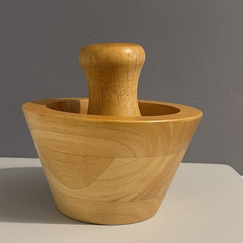 Solid wood pestle mortar - pestle,