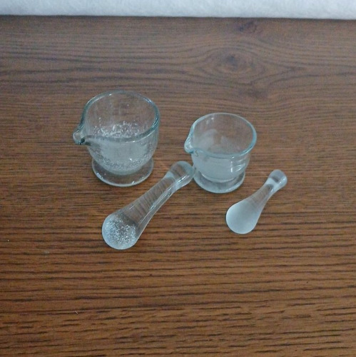 Vintage clear glass - vintage.,