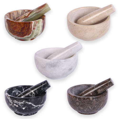 Mortar and pestle set - and,
