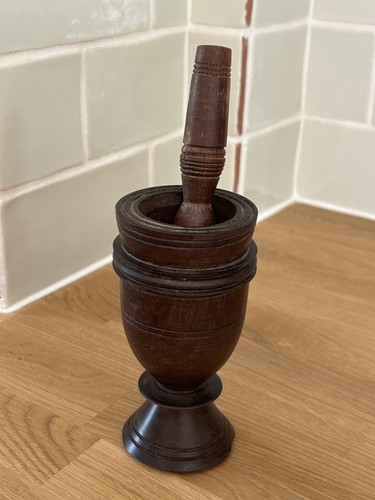 Vintage turned hardwood - turned, wooden